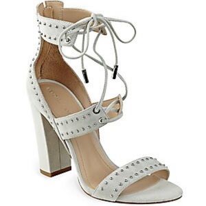 Kendall & Kylie grey suede studded sandals